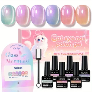 6-Color Cat Eye Gel Set