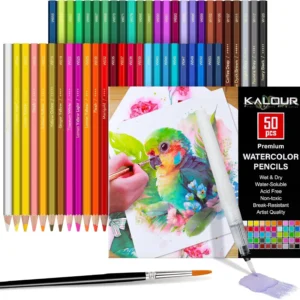 50-Color Watercolor Pencil Set