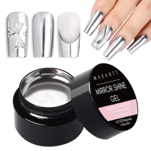 Silver Mirror Nail Gel